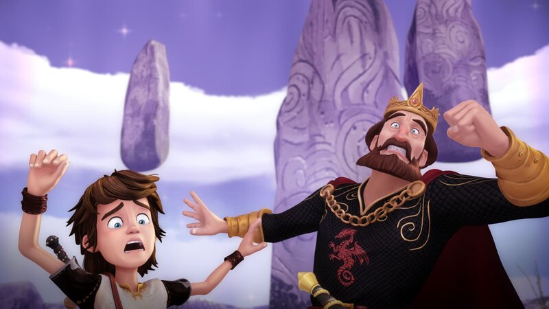 In Avalon warten auf Arthur und König Uther einige Gefahren. – Bild: SWR/​Blue Spirit Productions/​Canal+ Thématiques