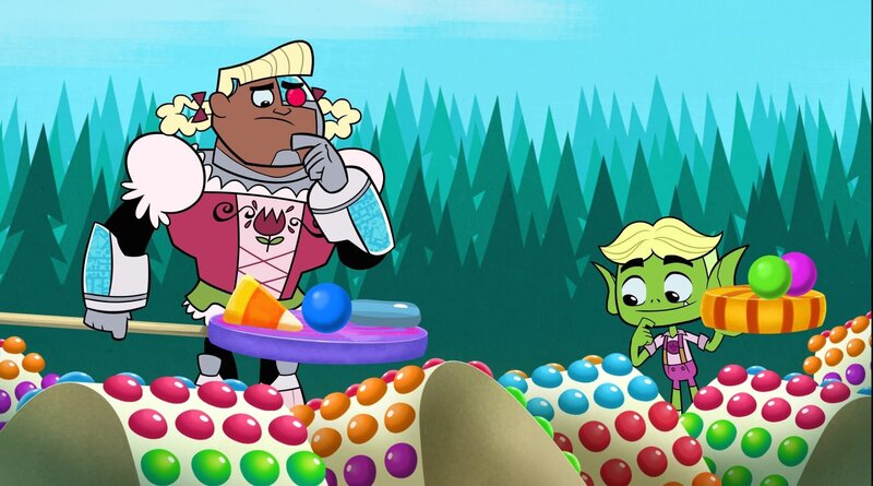 L-R: Cyborg, Beast Boy – Bild: Cartoon Network