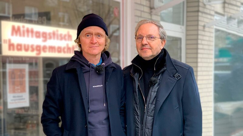 Pierre M. Krause und Olli Dittrich. – Bild: SWR/​dibido