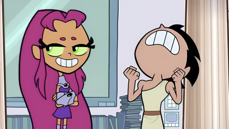 v.li.: Starfire, Robin – Bild: The Cartoon Network, Inc.