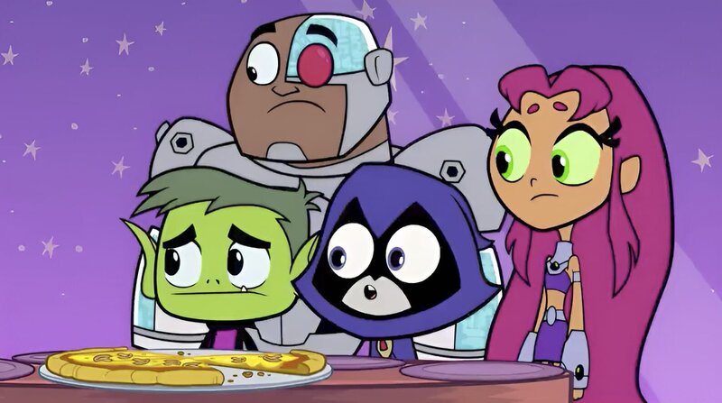 v.li.: Beast Boy, Cyborg, Raven, Starfire – Bild: The Cartoon Network, Inc.