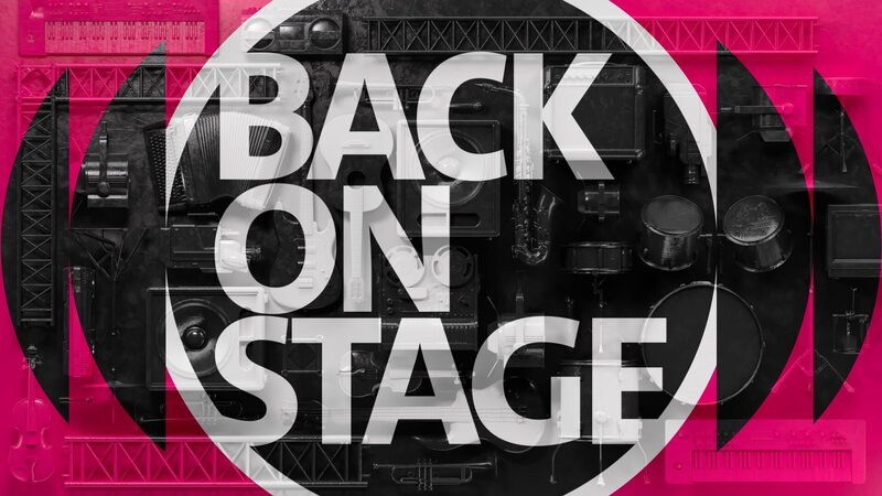 Key Visual/​Cover Sendereihenbild mit Typo zu „BR Retro: Back on Stage“. – Bild: BR /​ BR