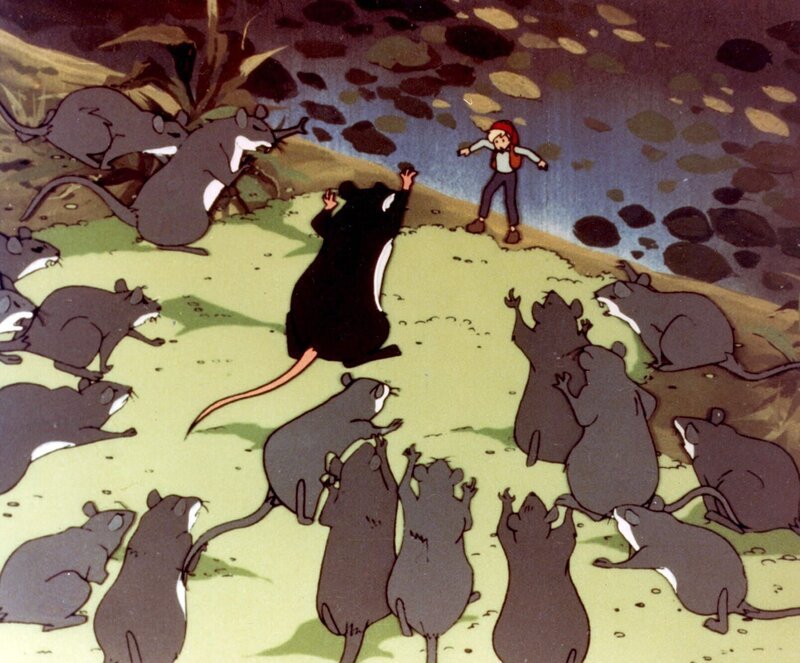 Nils wird von den grauen Ratten angegriffen. – Bild: BR