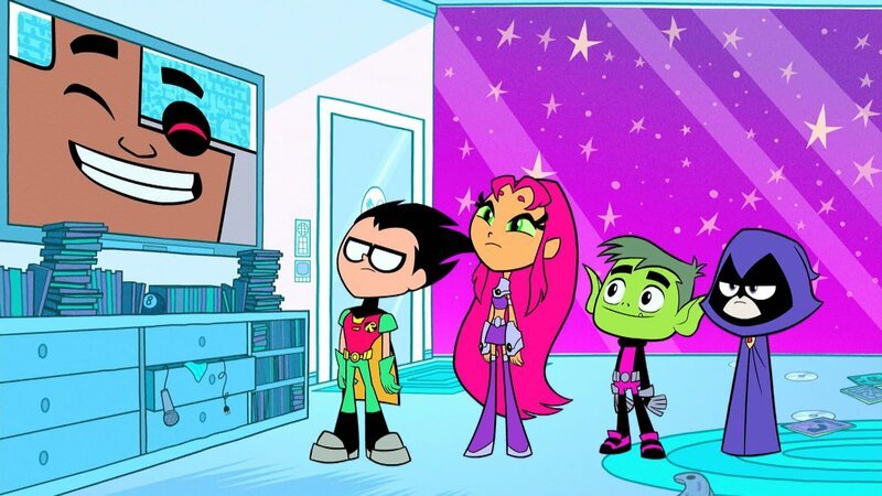 v.li.: Cyborg, Robin, Starfire, Beast Boy, Raven – Bild: Cartoon Network