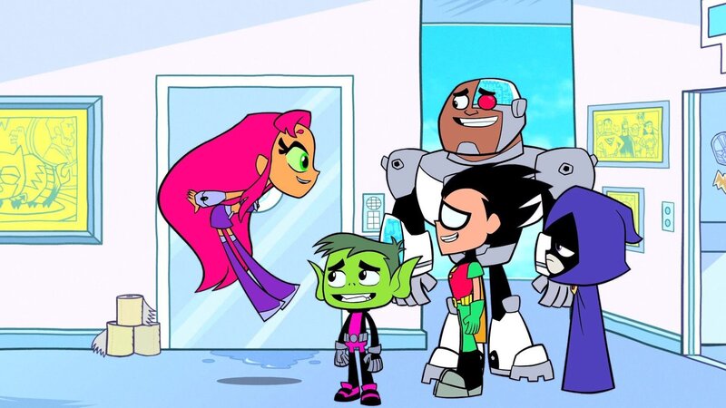 v.li.: Starfire, Beast Boy, Cyborg, Robin, Raven – Bild: Cartoon Network