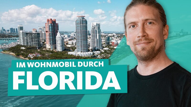 Florida ist ein weiteres Reiseziel von Sarazar. Er startet seinen Campervan-Roadtrip durch den Sunshine State in der Metropole Miami. – Bild: WDR/​White Mandala /​ ZDF und WDR/​White Mandala