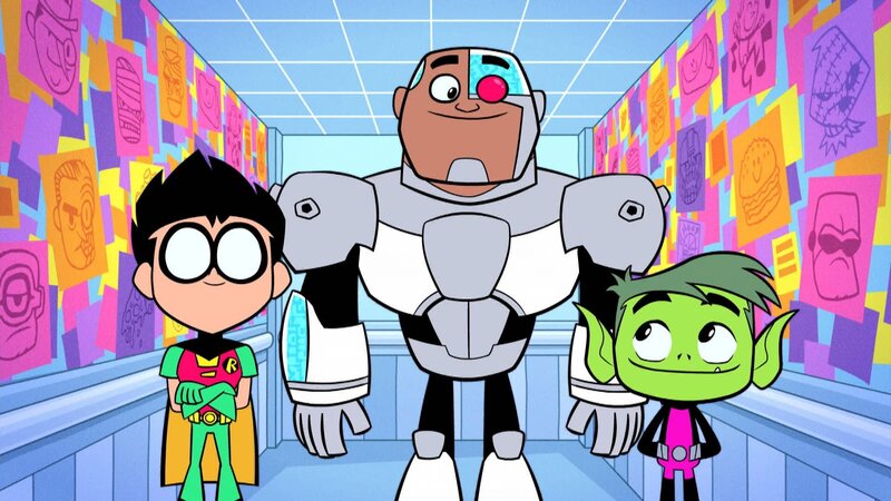 v.li.: Robin, Cyborg, Beast Boy – Bild: Cartoon Network