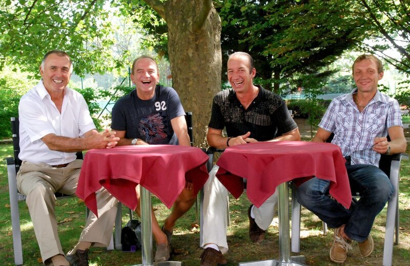 August Starek, Herbert Prohaska, Michael Seida, Franz Leitner. – Bild: ORF/​Felix Breisach Medienwerkstatt/​Walter Hämmerle