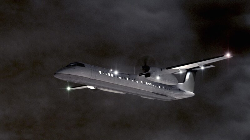 Februar, 2009: Der Continental Connection Flug 3407 visiert die Landung in Newark, New Jersey an, doch es gibt Probleme und das Flugzeug kracht in ein Familienhaus … – Bild: National Geographic Channel /​ Cineflix