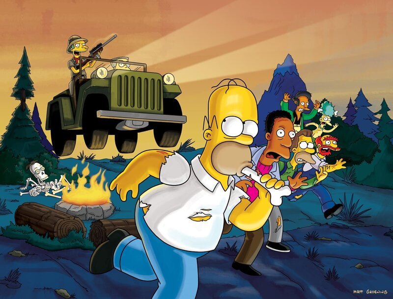 Mr. Burns; Smithers; Homer; Carl; Apu; Lenny; Mel; Willie – Bild: Fox and its related entities