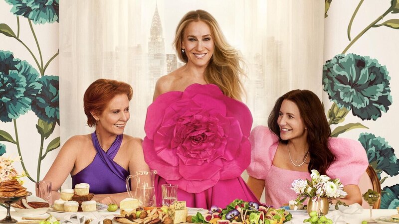V.l.: Miranda Hobbes (Cynthia Nixon), Carrie Bradshaw (Sarah Jessica Parker) und Charlotte York (Kristin Davis)  +++ – Bild: RTL /​ 2023 WarnerMedia Direct, LLC. All Rights Reserved. HBO Max