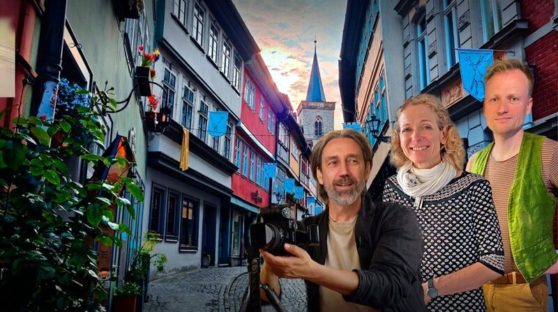 Die Krämerbrücke mit Bewohnern – Bild: MDR/​Tatjana Kadegge
