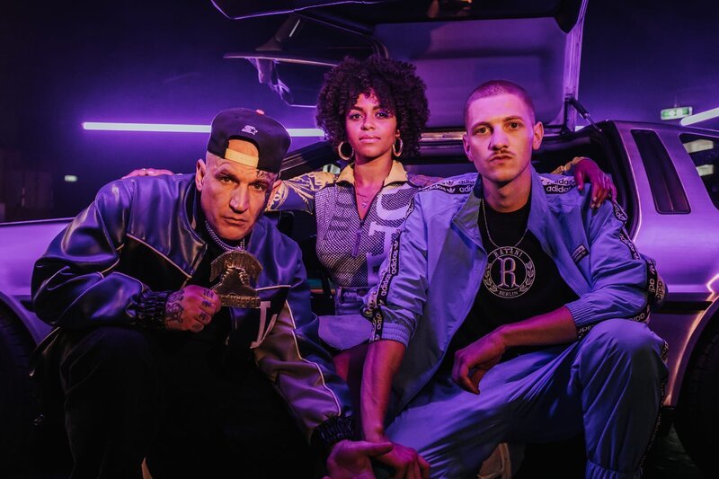 L-R: MC Bogy, Aminata Belli, Alex Barbian – Bild: MTV L-R: MC Bogy, Aminata Belli, Alex Barbian – Bild: MTV