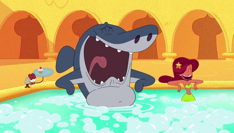 Sharko (M.) und Marina haben normalerweise gemeinsam viel zu lachen. Doch an diesem Tag werden Sharkos Befürchtungen war! – Bild: Xilam Animation