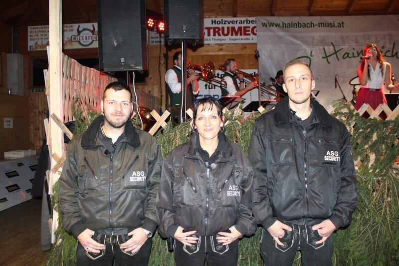 ASG Security: Mario, Alexandra, Sebastian – Bild: ATV