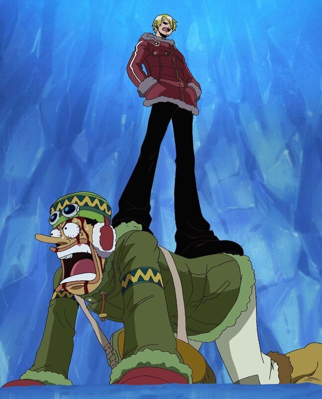 Lisop und Sanji.. One Piece, Staffel 7 – Bild: Eiichiro Oda /​ Shueisha, Toei Animation
