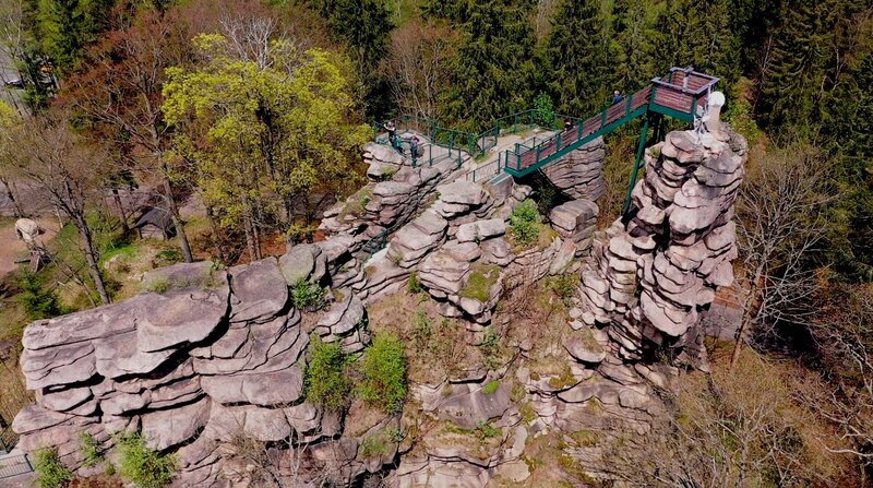 Aussichtsfelsen. – Bild: MDR/​Joerg Weimann