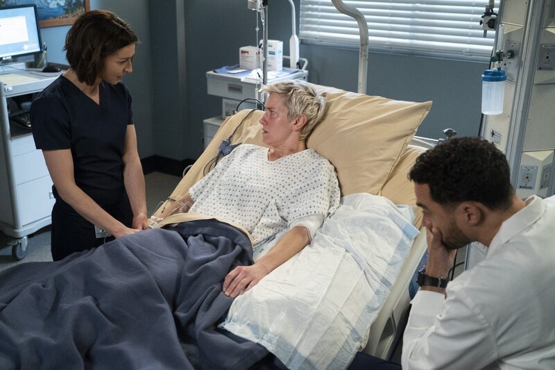 (v.l.n.r.) Dr. Amelia Shepherd (Caterina Scorsone); Toby Donnelly (Arielle Hader); Dr. Jackson Avery (Jesse Williams) – Bild: ABC Studios /​ Eric McCandless