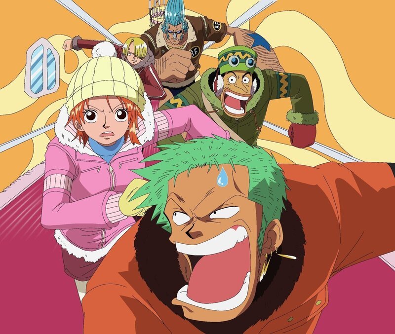 Nami, Franky, Sanji und Lysop. One Piece, Staffel 7 – Bild: Eiichiro Oda /​ Shueisha, Toei Animation