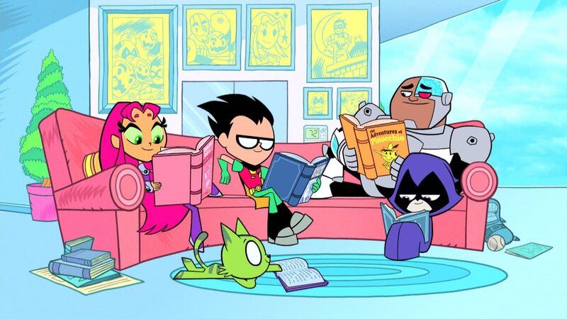v.li.: Starfire, Beast Boy, Robin, Cyborg, Raven – Bild: Cartoon Network