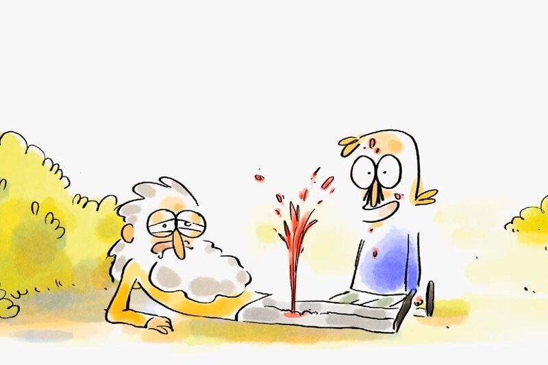 In Filmen werden Schusswunden im Nullkommanichts geheilt. Im wahren Leben sieht es leider anders aus – vor allem, wenn eine Arterie getroffen wurde und das Blut nur so sprudelt. – Bild: Folimage/​Ex Nihilo