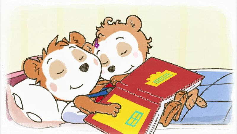 Nach einem spannenden Tag ist Bobo gemütlich eingeschlafen. – Bild: WDR/​Die Sendung mit dem Elefanten