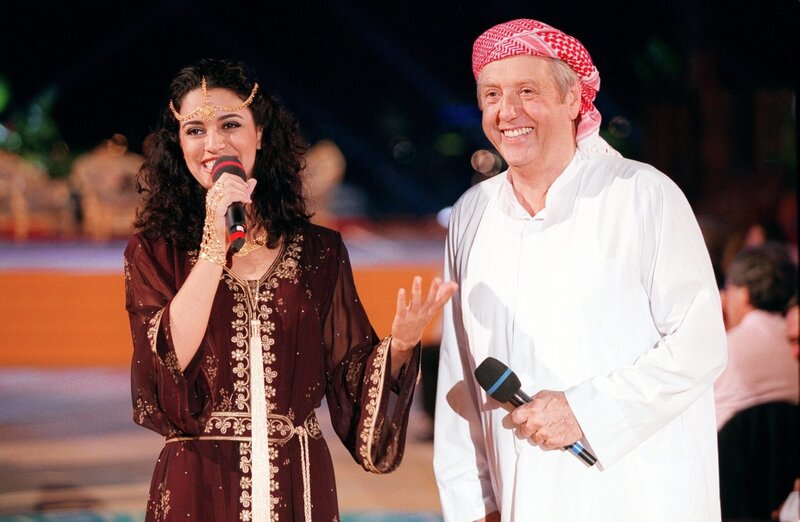 Dania Khatib, Karl Moik. – Bild: ORF/​Milenko Badzic