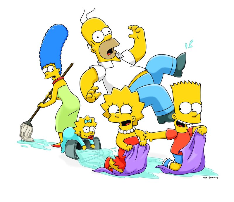 Eine etwas andere Familie: Maggie, Marge, Homer, Bart und Lisa Simpson – Bild: Twentieth Century Fox Film Corporation