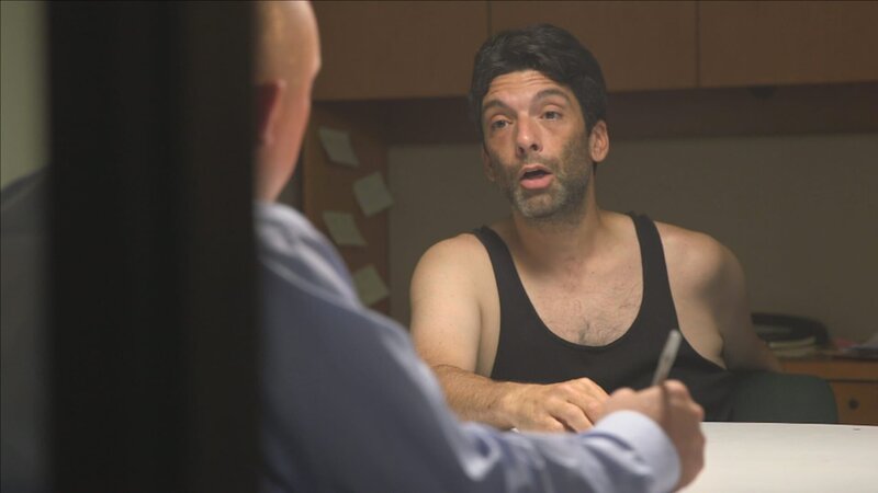 Recre- Sylvia driving with Billy shot & David looking out rear window. – Bild: Investigation Discovery