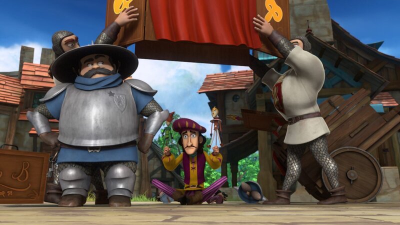 Der Sheriff beschlagnahmt alle Puppen, denn der Puppenspieler machte sich mit seinen Figuren über ihn lustig. – Bild: Method Animation, DQ Entertainment, Fabrique d’images, ZDF, ZDF Enterprises, De Agostini