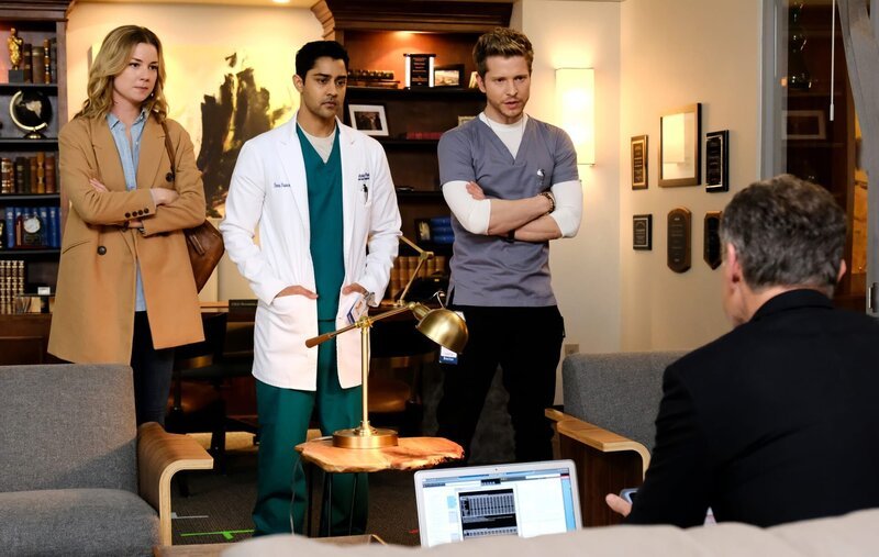 Können (v.l.n.r.) Nic (Emily VanCamp), Devon (Manish Dayal) und Conrad (Matt Czuchry) erfolgreich gegen Dr. Lane Hunter vorgehen? – Bild: 2018 Fox and its related entities. All rights reserved. Lizenzbild frei