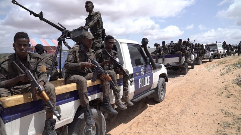 Trotz Polizei- und Militäreinsätzen wächst die Macht der Al-Shabaab-Miliz in Somalia. – Bild: ZDF Trotz Polizei- und Militäreinsätzen wächst die Macht der Al-Shabaab-Miliz in Somalia. – Bild: ZDF