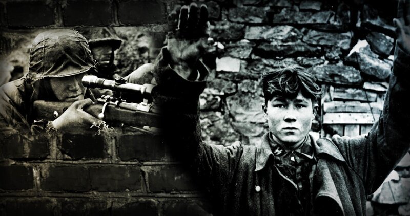 Die Waffen-SS – von der Propaganda zur militärischen Elite stilisiert. Tatsächlich stehen die SS-Soldaten für Kriegsverbrechen und hohe Verluste. Vor allem auf der eigenen Seite. – Bild: ZDF und Leonie Link, Autorenkombinat