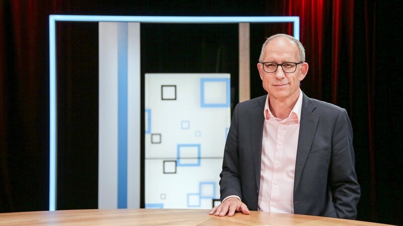 SonntagsZeitung Standpunkte Moderator Reto Brennwald  Copyright: SRF/​PTV – Bild:  SRF/​PTV