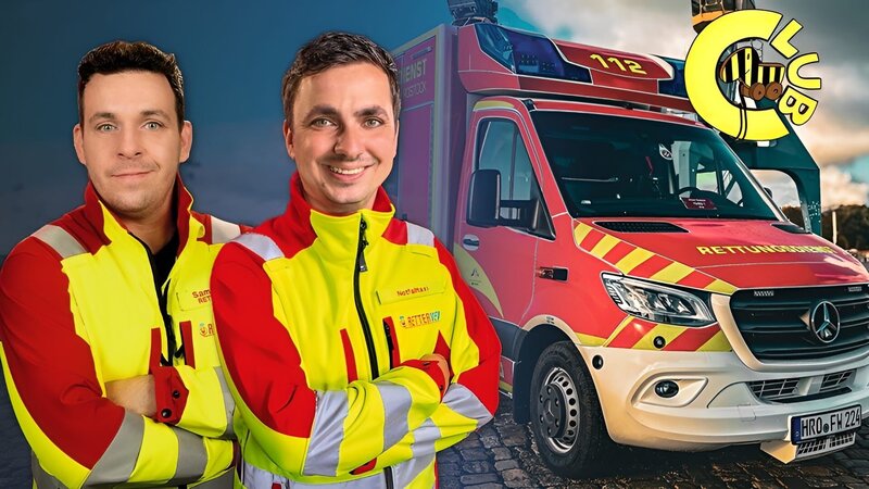 Bei einem Notfall werden sie gerufen! Die Sanitäter Christian Manshen und Mike Rauch geben Einblicke in ihren Job im Rettungsdienst. – Bild: SWR/​MediaPier