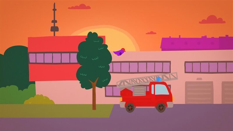 Fieps möchte die Feuerwehr von Nahem sehen. – Bild: rbb/​mdr/​bigchild