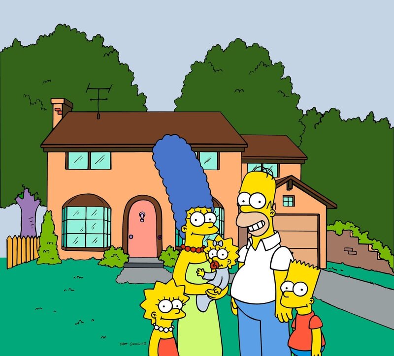 Die Simpsons sind eine nicht alltägliche Familie: Lisa, Magre, Maggie, Homer und Bart. – Bild: Twentieth Century Fox Film Corporation