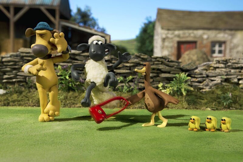 Shaun erfährt: Mit der Entenmama ist nicht gut Kirschen essen. – Bild: Aardman Animations Ltd./​BR/​WDR