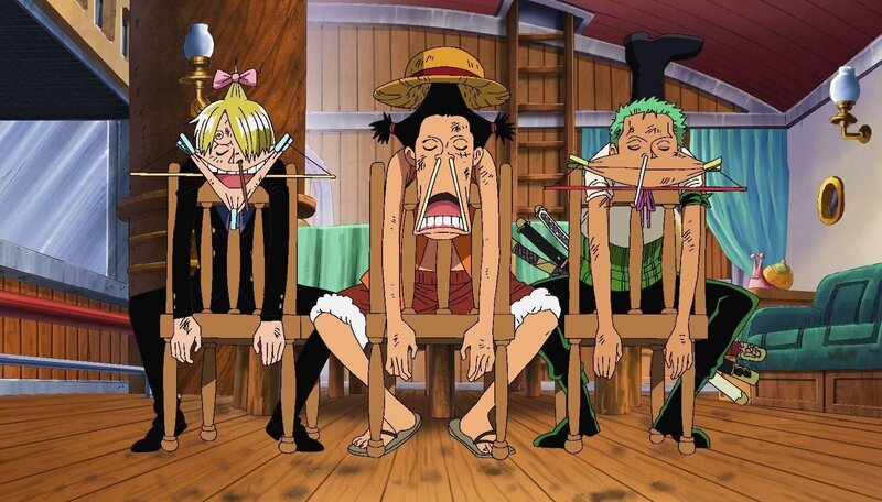 Ruffy, Sanji und Zorro.. One Piece, Staffel 7 – Bild: Eiichiro Oda /​ Shueisha, Toei Animation