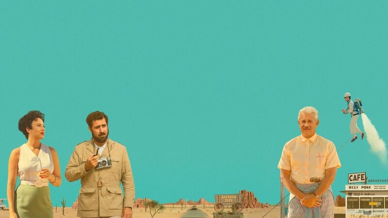  (v.li.): Scarlett Johansson (Midge Campbell), Jason Schwartzman (Augie Steenback), Tom Hanks (Stanley Zak). – Bild: ORF/​Universal