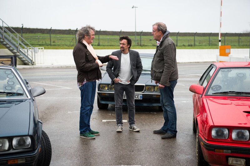 v.l.: James May, Richard Hammond, Jeremy Clarkson – Bild: RTL