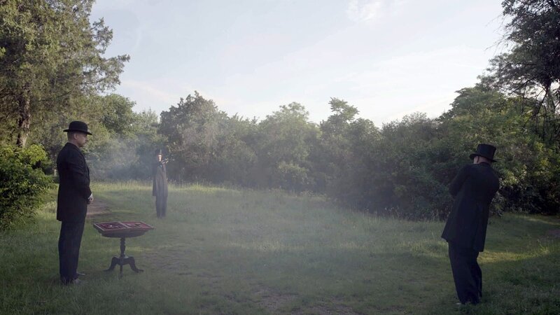 Minister Badeni beim Duell im Morgengrauen. – Bild: ORF/​Clever Contents