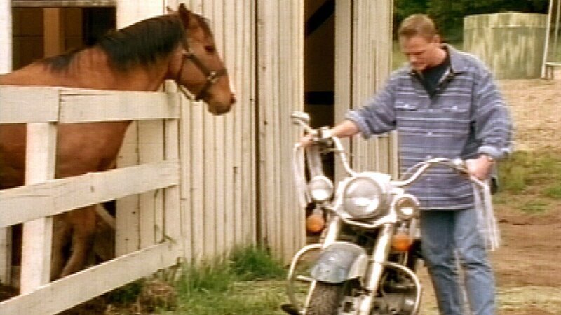 Greg Hanson (Christopher Titus) erbt von seinem Grossvater eine heruntergekommene Pferderanch. Mit Hilfe seines Pferdes Nugget, entdeckt er in der Scheune eine alte Harley Davidson, die angeblich Elvis seiner Frau Priscilla geschenkt haben soll … – Bild: RTL II