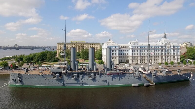 Der Panzerkreuzer Aurora. – Bild: rbb/​NOAHFILM /​ ZDF