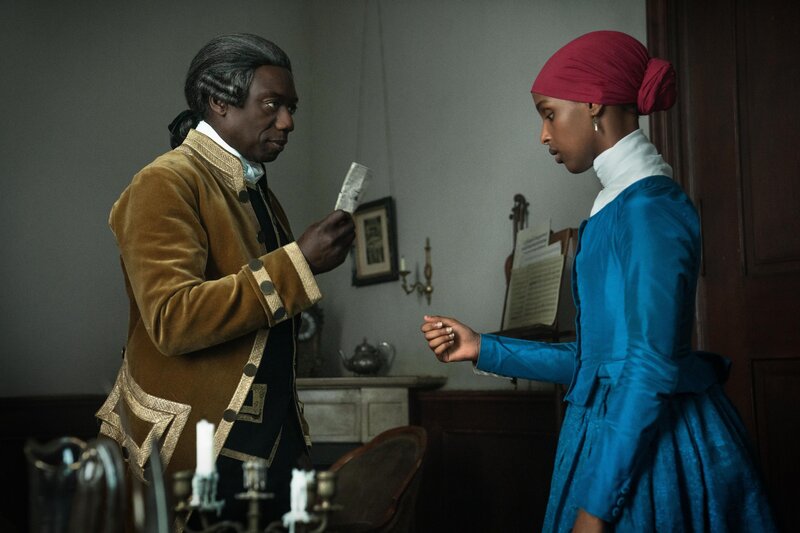 Majordome (Hakeem Kae-Kazim, l.); Victoire (Kosar Ali, r.) – Bild: Playground Television Ltd and Lions Gate Television, Inc. /​ Dusan Martincek