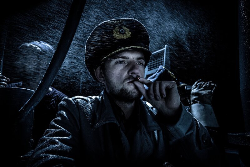 REENACTMENT – KapitŠnleutnant Otto Kretschmer auf U-99 (Dramatische Recreation) Karl Eleryk. – Bild: The National Geographic Channel