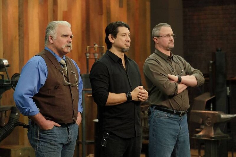 (v.l.n.r.) J. Neilson; Doug Marcaida; David Baker. – Bild: A&E Television Networks