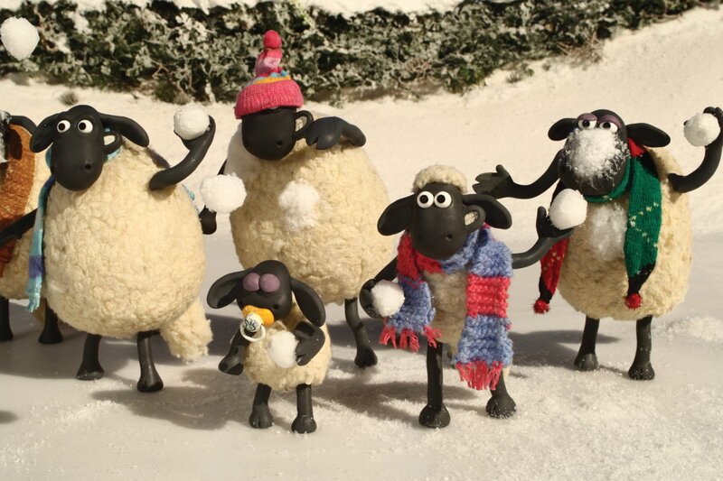 Guetnachtgschichtli Shaun das Schaf - Winter-Olympiade Staffel 2 Folge 39 Schneeballschlacht – Bild: SRF