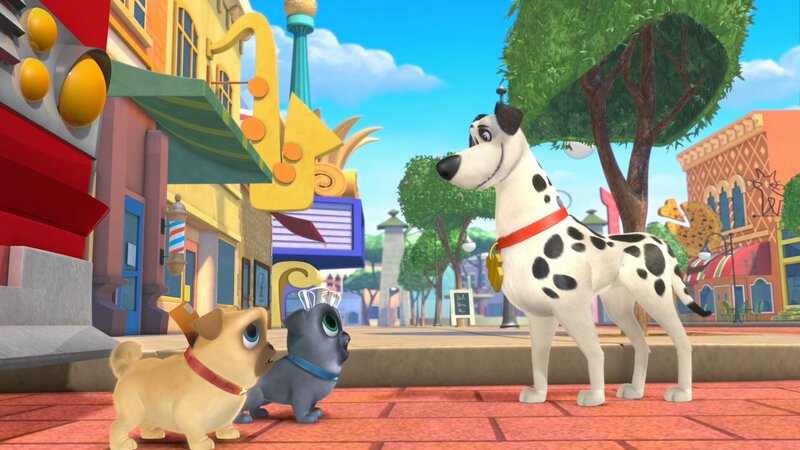 L-R: Rolly, Bingo, Dallie – Bild: Disney Junior