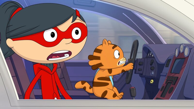 Mirette ist noch nicht alt genug zum Autofahren. – Bild: WDR/​Cyber Group Studios/​KD Productions Toons&Games/​Televisió de Catalunya